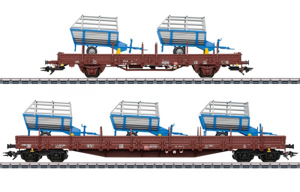 Märklin H0 46407 – Güterwagen-Set 2 Landwirtschaftliche Geräte