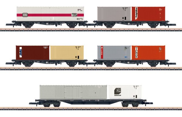 Märklin Z – 82664 Containertragwagen Set